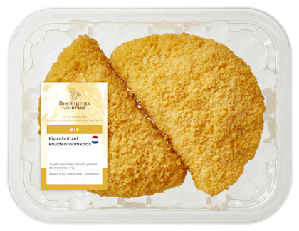 Kipschnitzel kruidenroomkaas