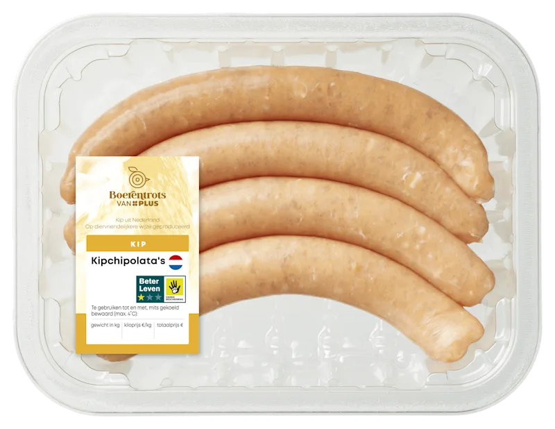 PLUS Boerentrots Kip chipolata's
