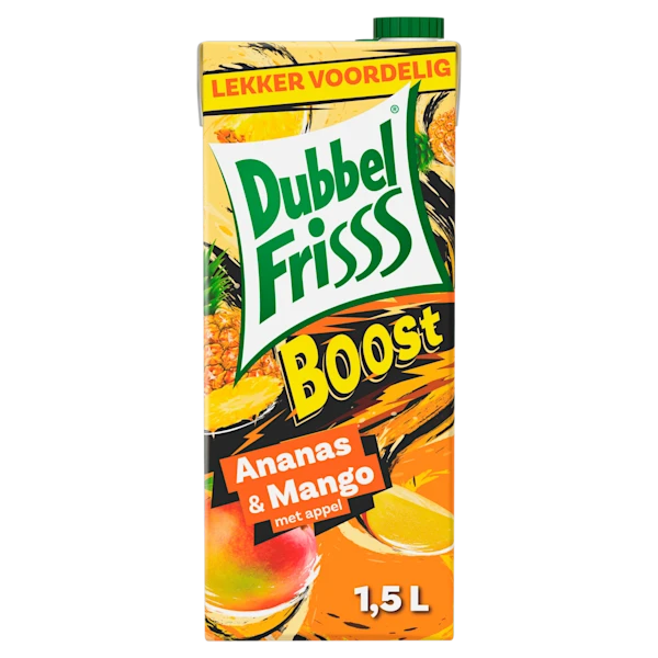 Dubbelfrisss Boost ananas & mango