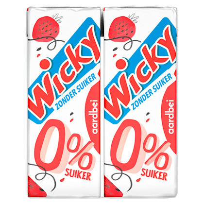 Aardbei 0% suiker 6-pack