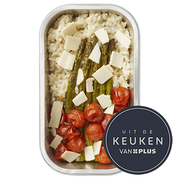 Uit de keuken van PLUS Risotto met groene asperges