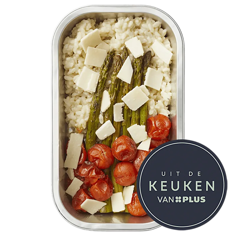 Uit de keuken van PLUS Risotto met groene asperges