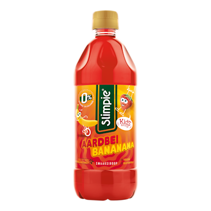 Slimpie Limonadesiroop kids aardbei bananana