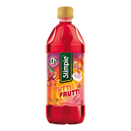 Slimpie Limonadesiroop kids tutti frutti