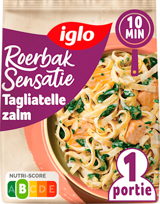 Roerbaksensatie Tagliatelle met zalm