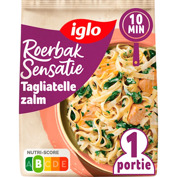 Iglo Roerbaksensatie Tagliatelle met zalm