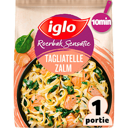 Roerbaksensatie Tagliatelle met zalm