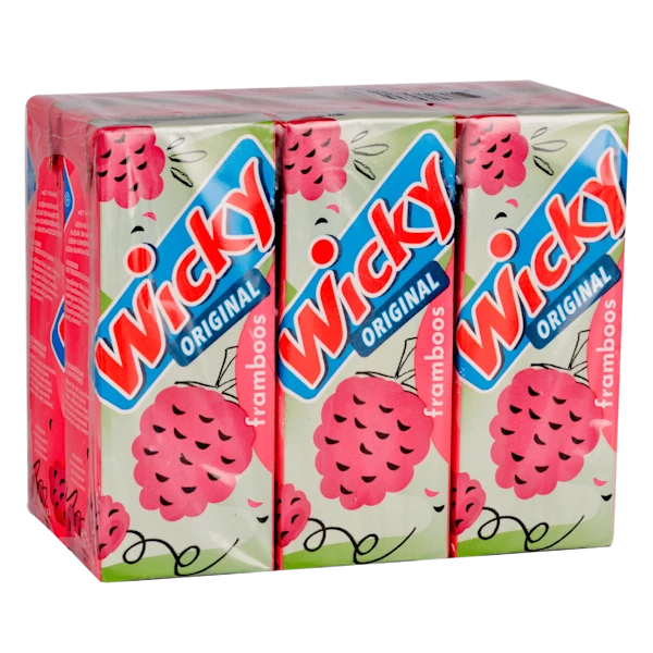 Wicky Original framboos 6-pack