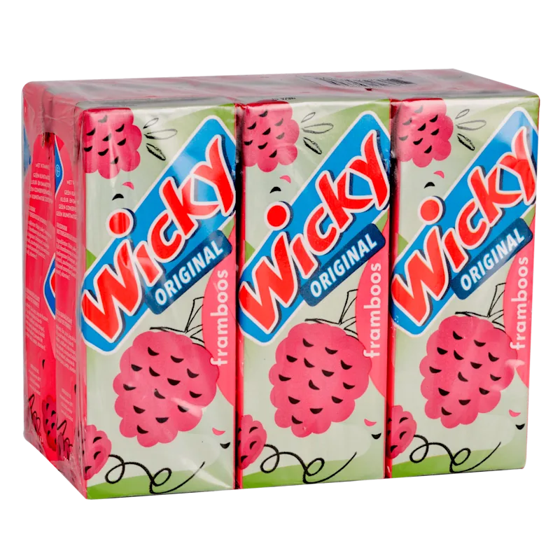 Wicky Original framboos 6-pack