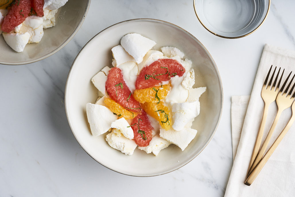 Eton mess met citrusfruit 