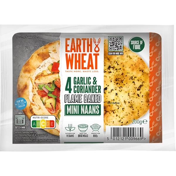 Earth & Wheat Mini naanbrood knoflook koriander