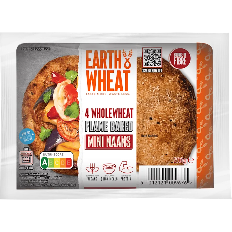 Earth & Wheat Mini naanbrood volkoren