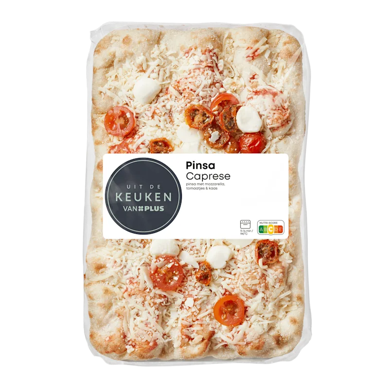 Uit de keuken van PLUS Pinsa Caprese
