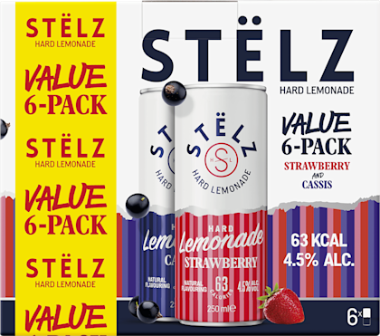 Stëlz Hard Lemonade Strawberry/Cassis
