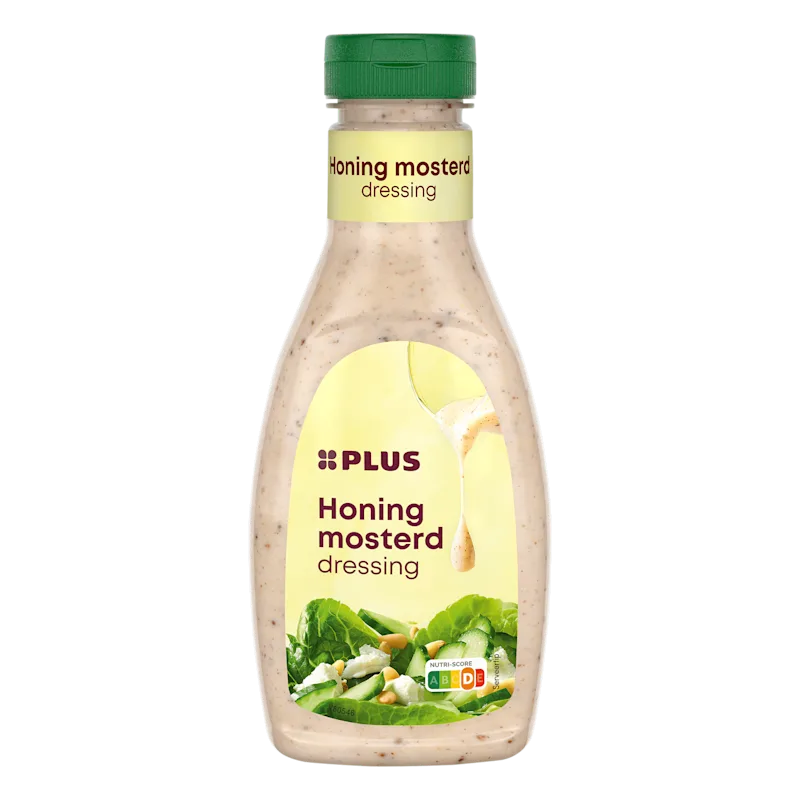 PLUS Sladressing honing-mosterd