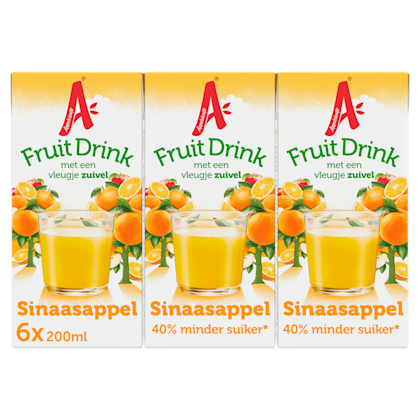 Sinaasappel fruitdrink 6-pack