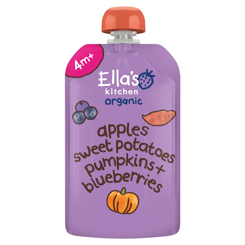 Ella's Kitchen Knijpfruit appel + zoete aardappel 4m+