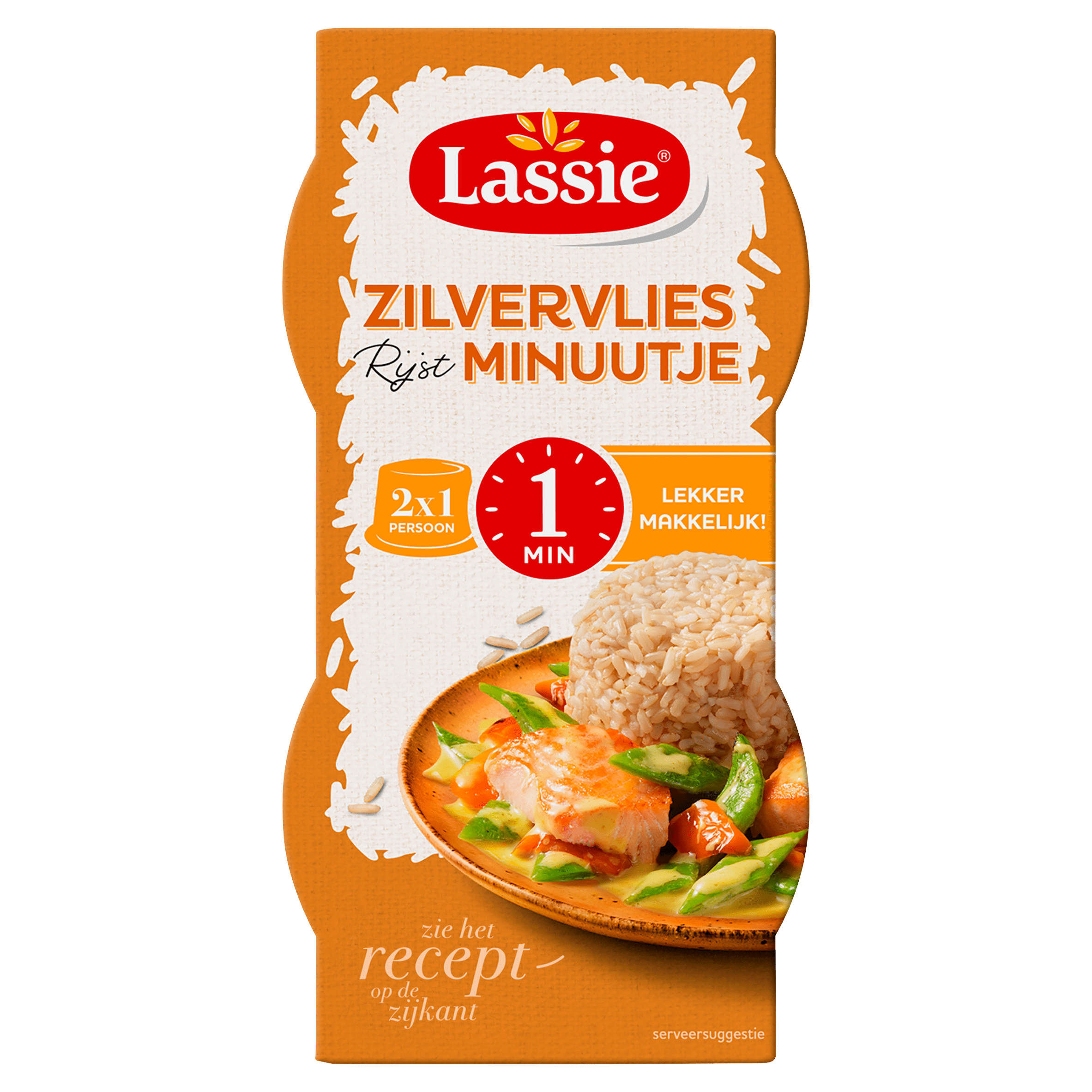 Lassie Minuutje Zilvervlies Rijst Per Beker 250 G