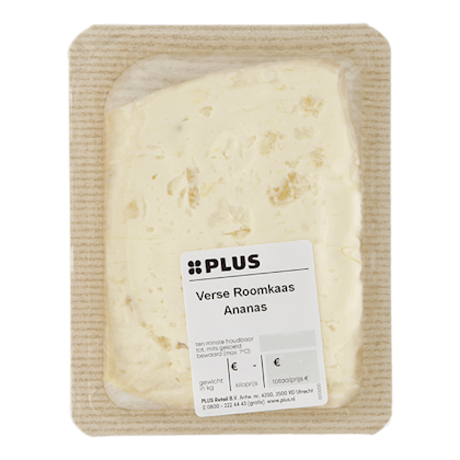 Verse roomkaas ananas