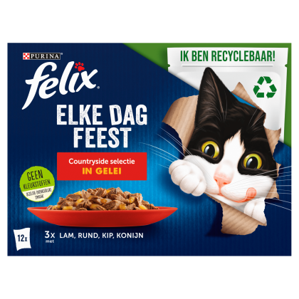 Elke Dag Feest kattenvoer countryside