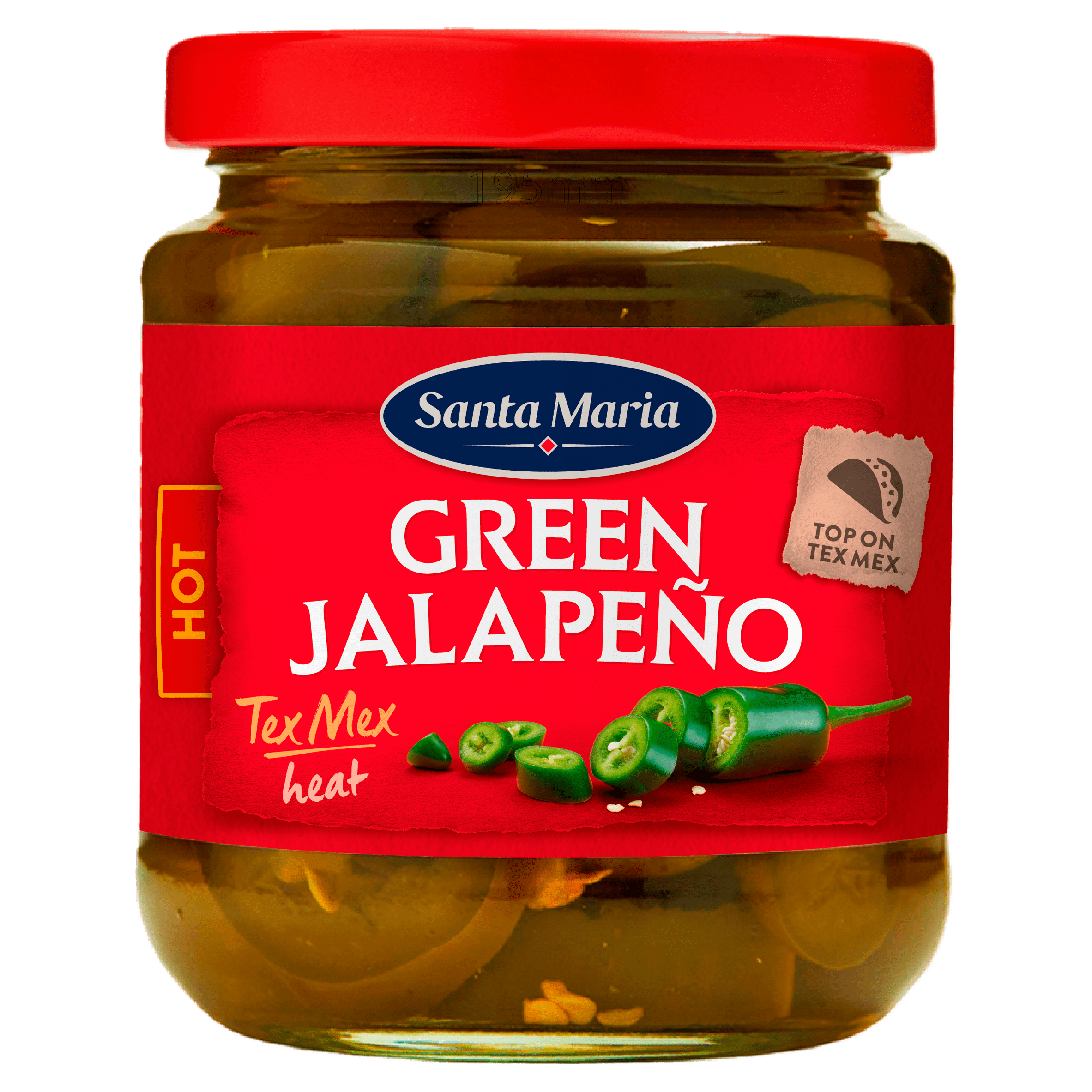 Santa maria Green Jalapenos Per Pot 215 g