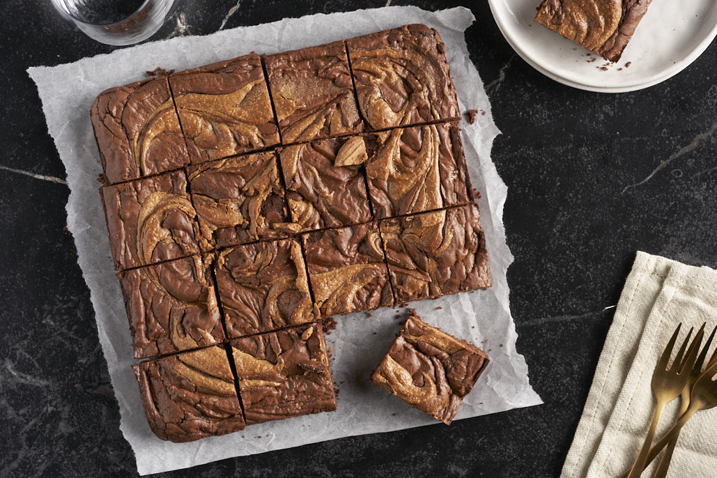 Brownies met pindakaas 