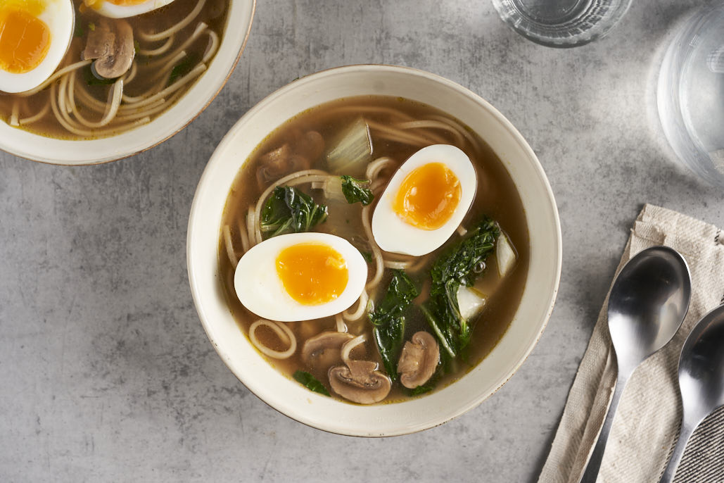 Ramen met zachtgekookt ei