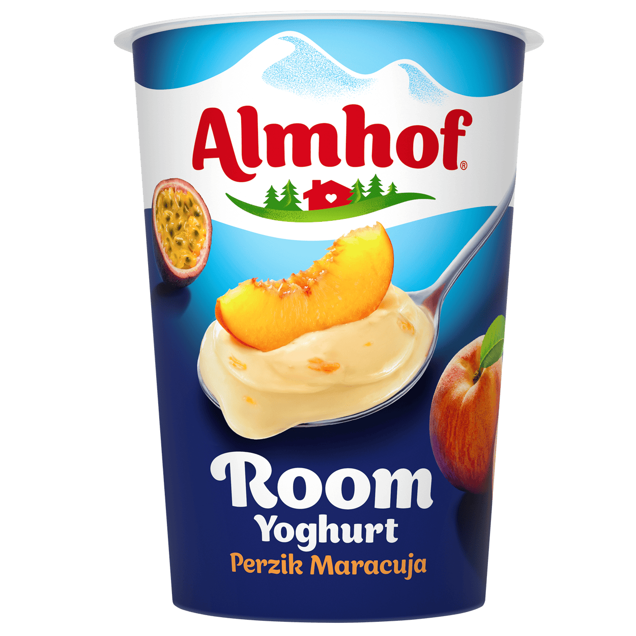 Almhof Roomyoghurt maracuja-perzik
