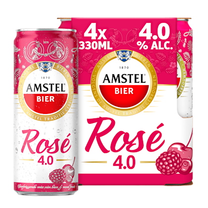 Rosé bier blik