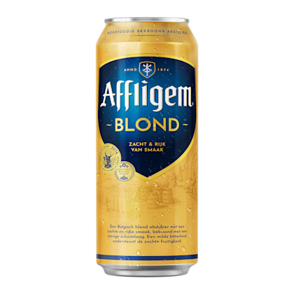 Blond bier blik