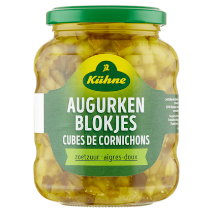 Augurkenblokjes zoetzuur - PLUS