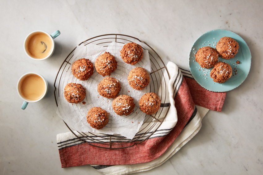 Kokosbollen met chocolade