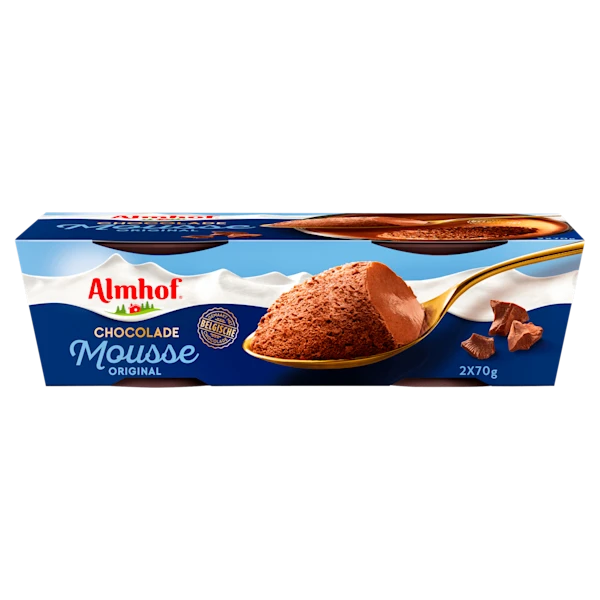 Almhof Chocolade mousse 2 x 70 gram