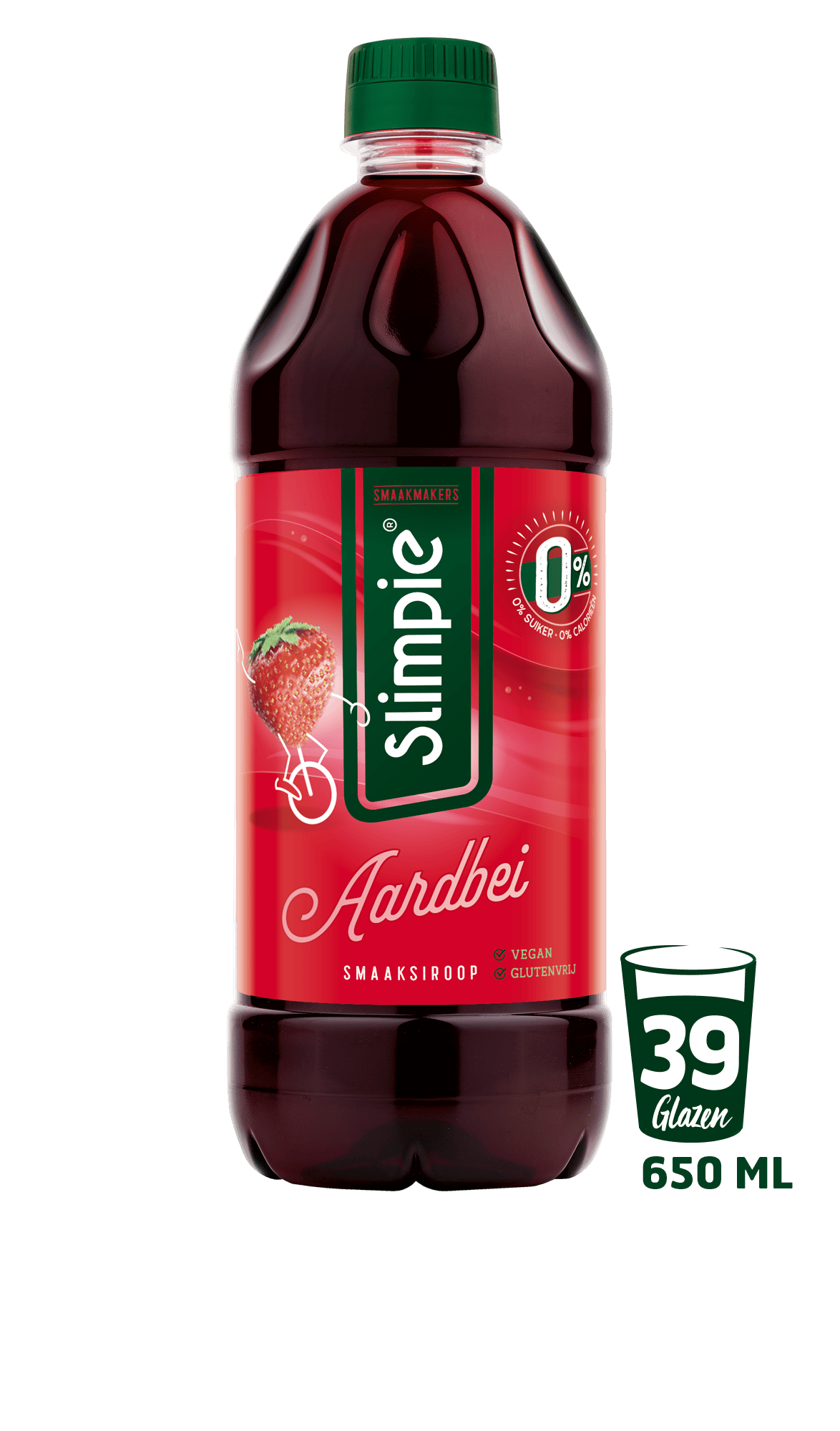 Slimpie Limonadesiroop aardbei