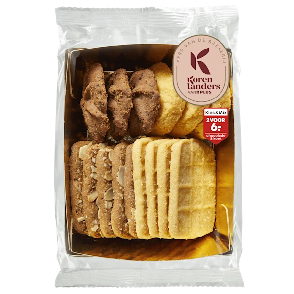 PLUS Korenlanders Gesorteerde roomboterkoekjes