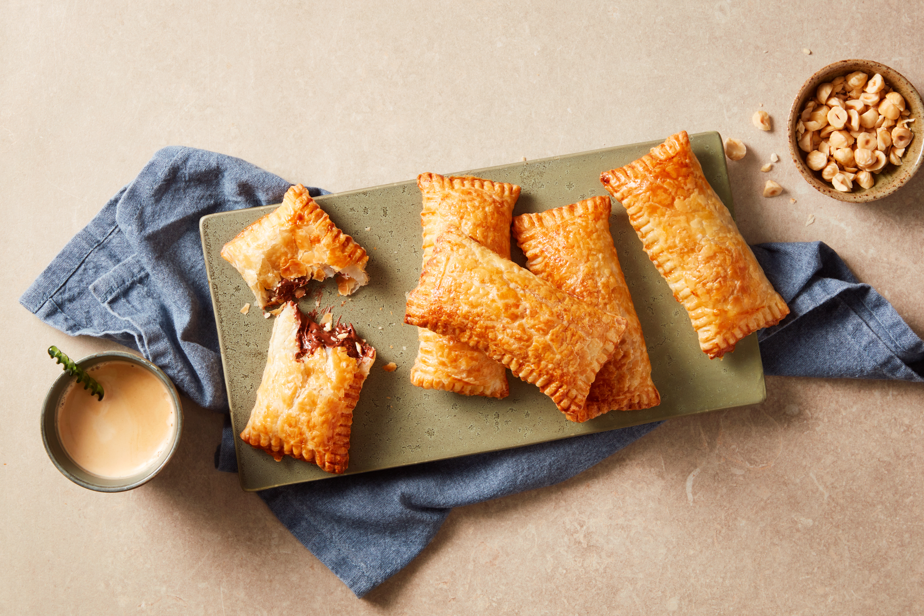 Hazelnootpasta broodjes