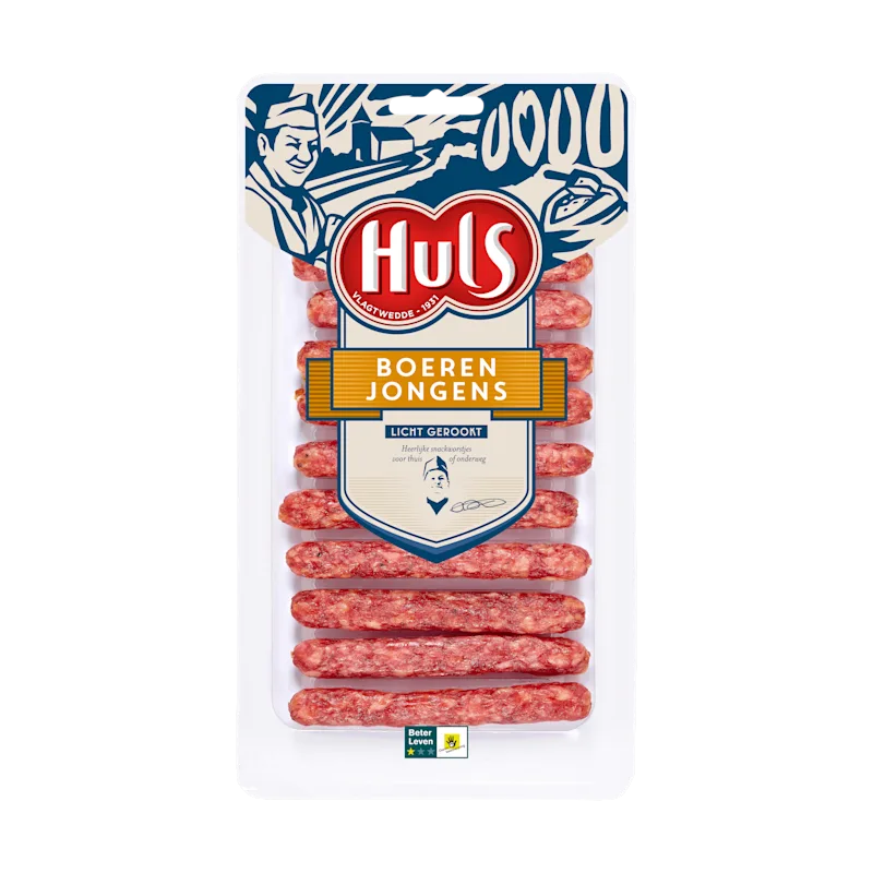 Huls Snackworstjes licht gerookt