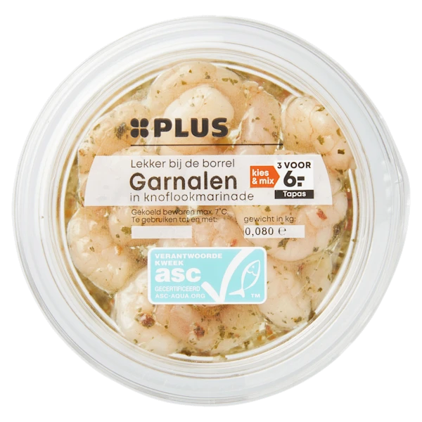 PLUS Garnalen in knoflookmarinade