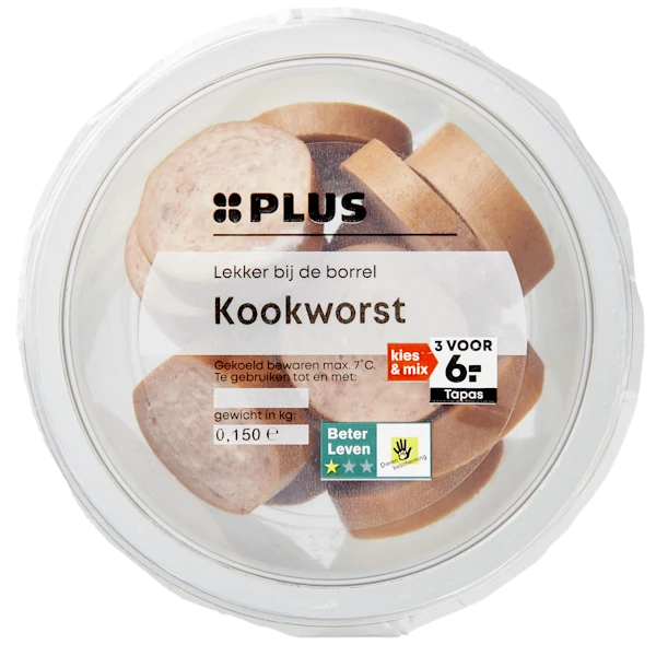 PLUS Gelderse gekookte worst