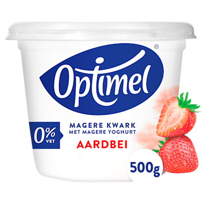 Kwark aardbei 0% vet