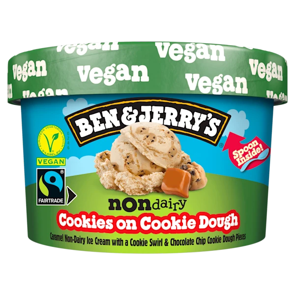 Ben&Jerry's Non-dairy cookies on cookie dough