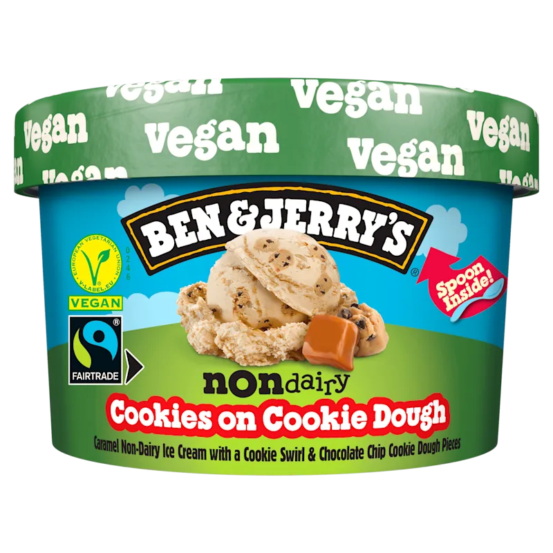 Ben&Jerry's Non-dairy cookies on cookie dough