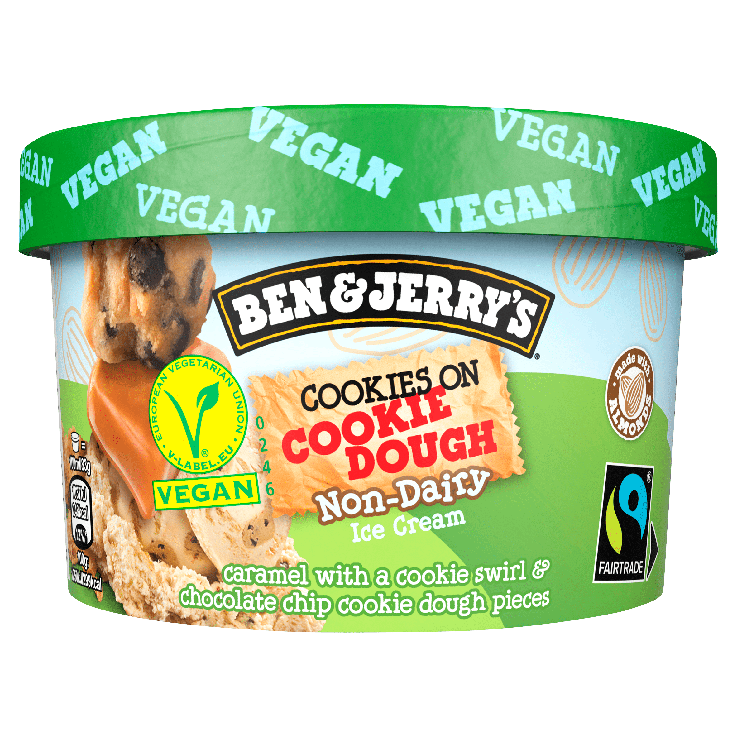 Benandjerrys Non Dairy Cookies On Cookie Dough Per Pot 100 Ml