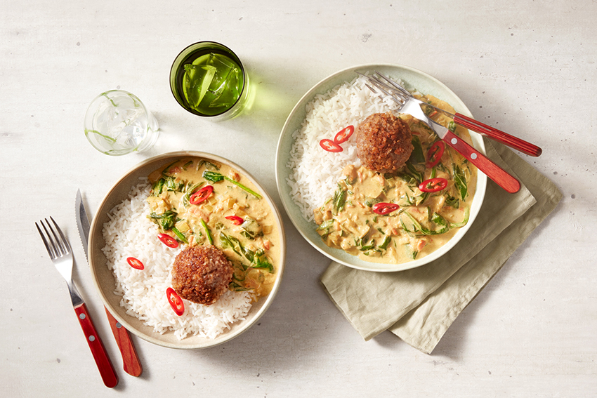 Curry met gehaktballen