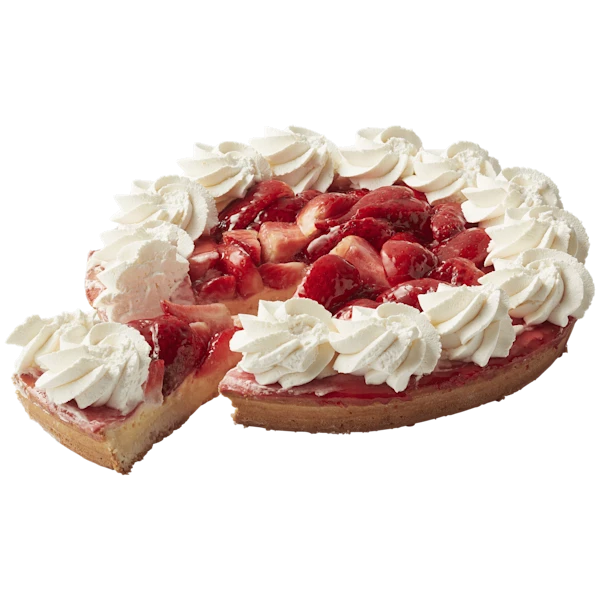 PLUS Korenlanders Aardbeienvlaai met slagroom