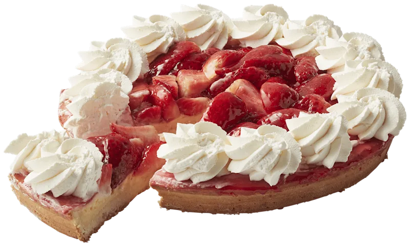PLUS Korenlanders Aardbeienvlaai met slagroom