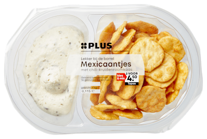 Chili-kruidenroomkaas met mexicaantjes