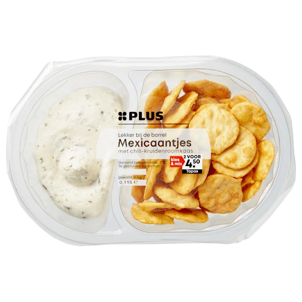 PLUS Chili-kruidenroomkaas met mexicaantjes