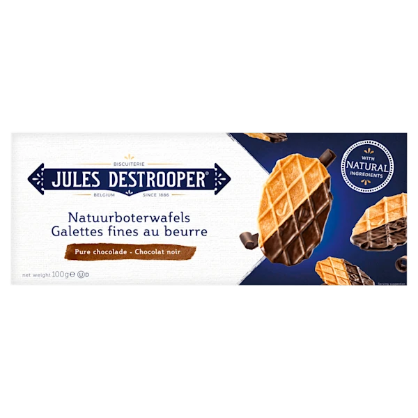 Jules Destrooper Natuurboterwafels Belgische Chocolade