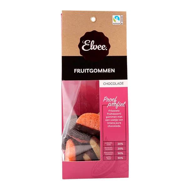 Elvee Fruitgommen gechocolateerd